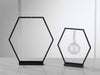 Hexagon Ornament Stands: Gold / Tall
