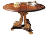 Star Inlay Regency Dining Table with Dolphin Pedestal