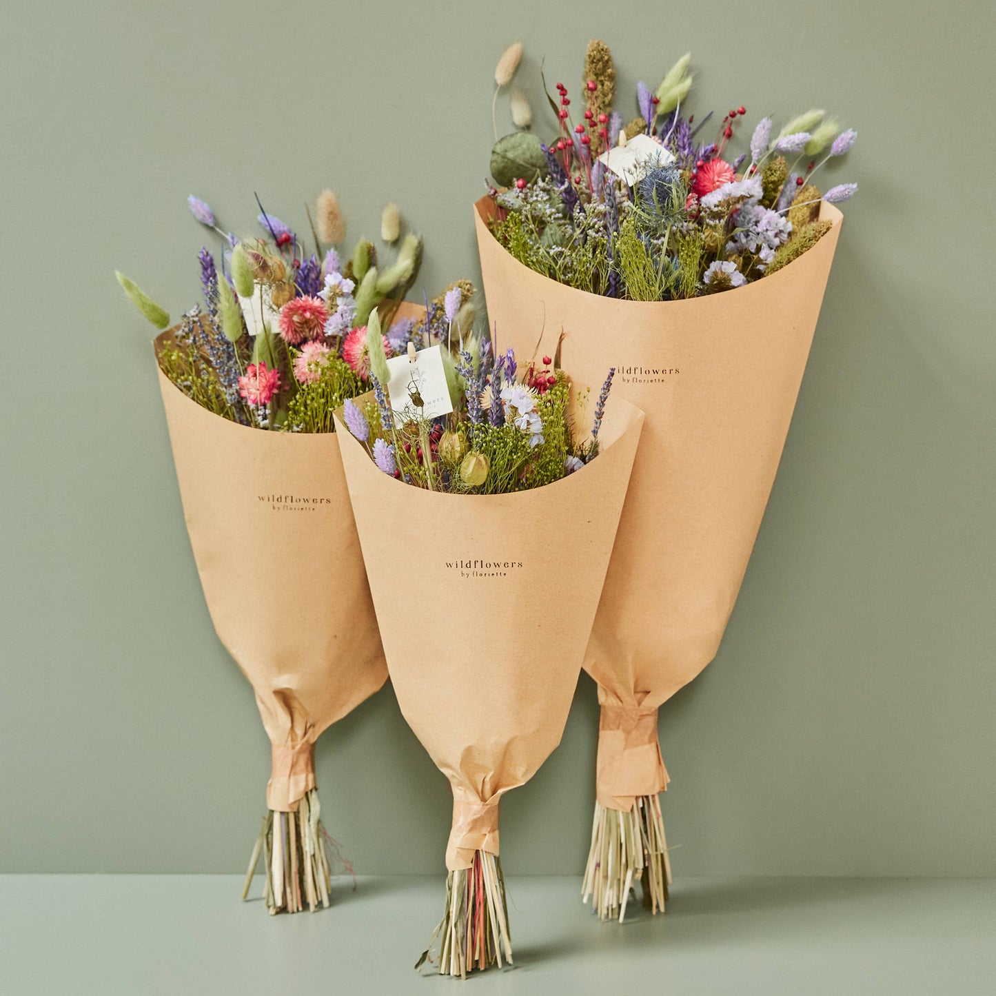 Dried Flowers - Field Bouquet Purple Dusk: Large