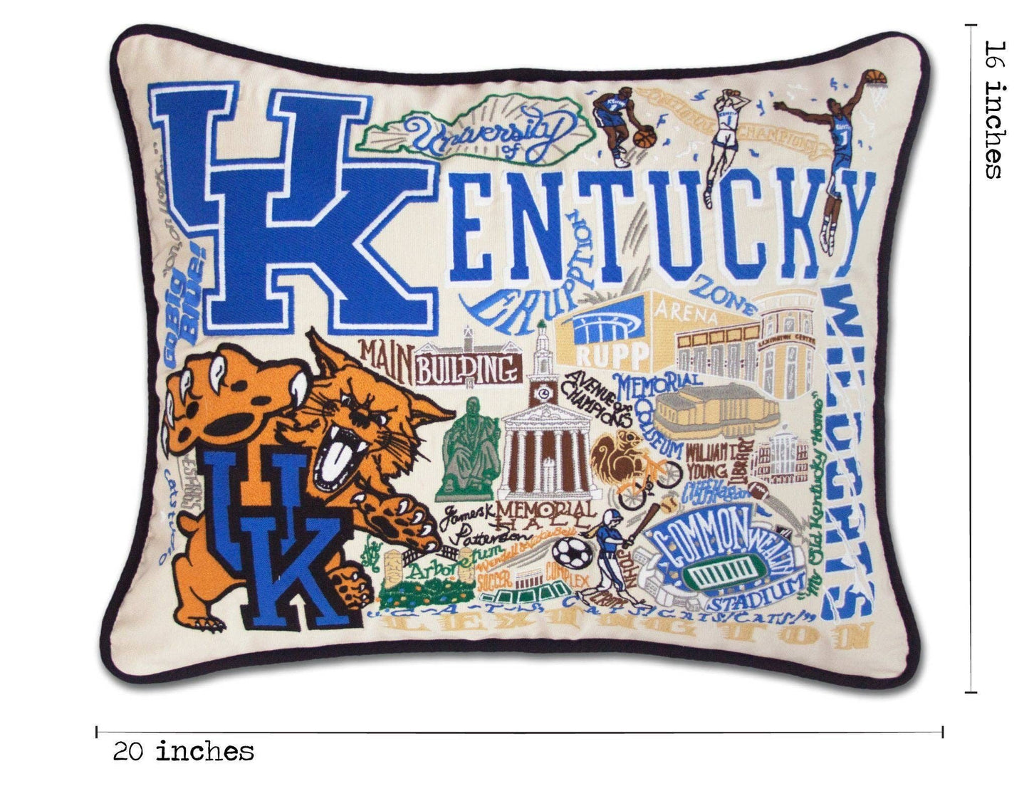 Kentucky Embroidered Pillow