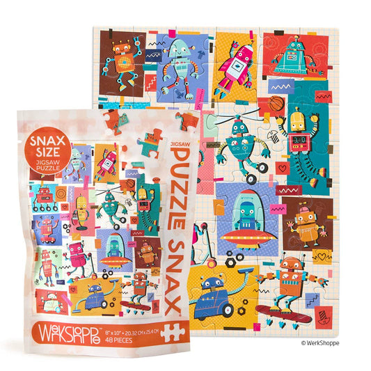 Puzzle Snap Robots 48 Piece