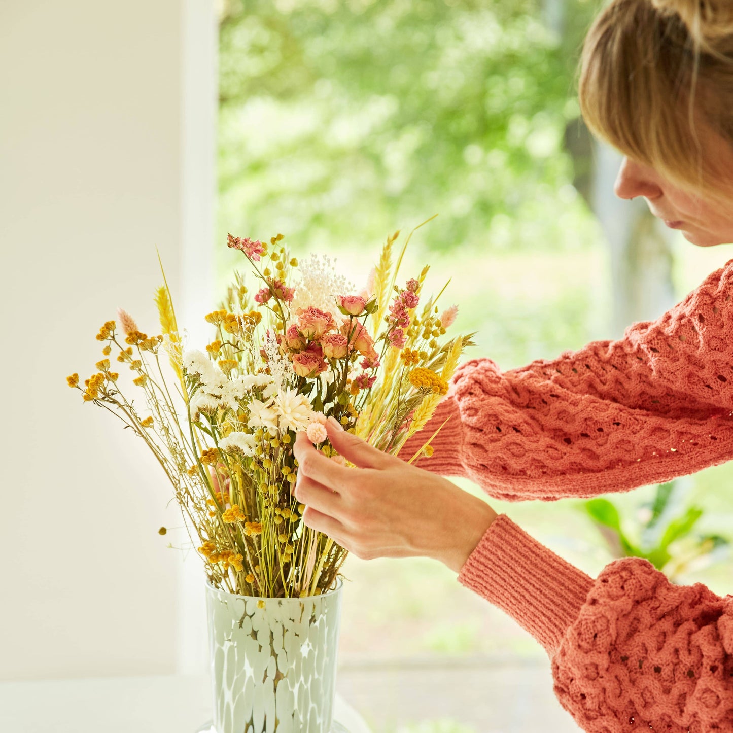 Dried Flowers - Field Bouquet Pink Lemonade: Medium