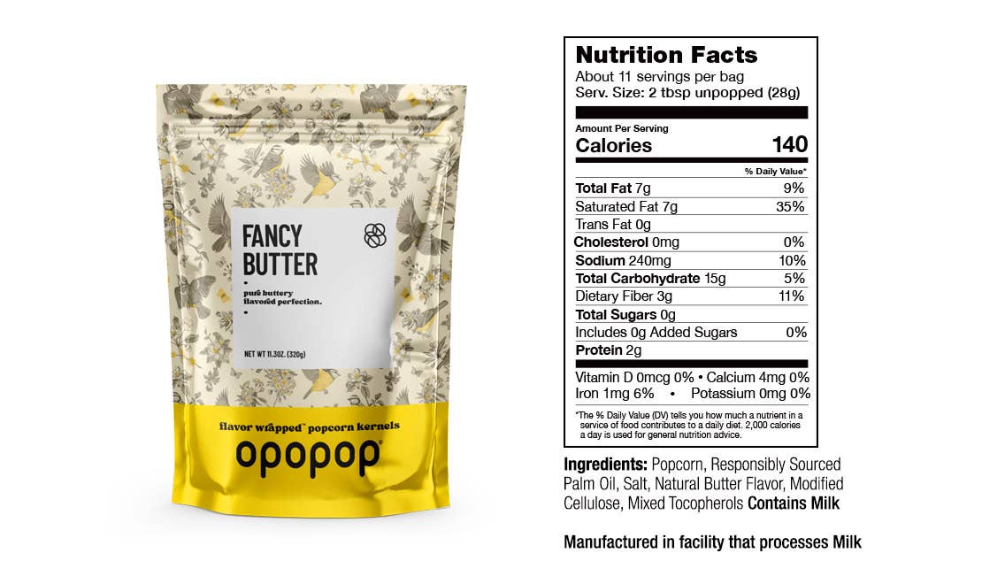 Fancy Butter Big Bags Popcorn Kernels Opopop