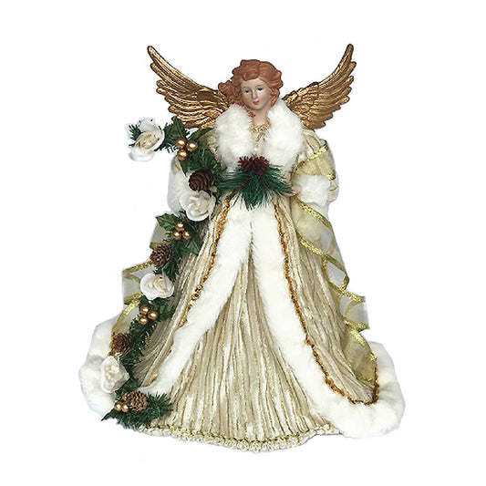 Gold Trimmed Angel Tree Topper
