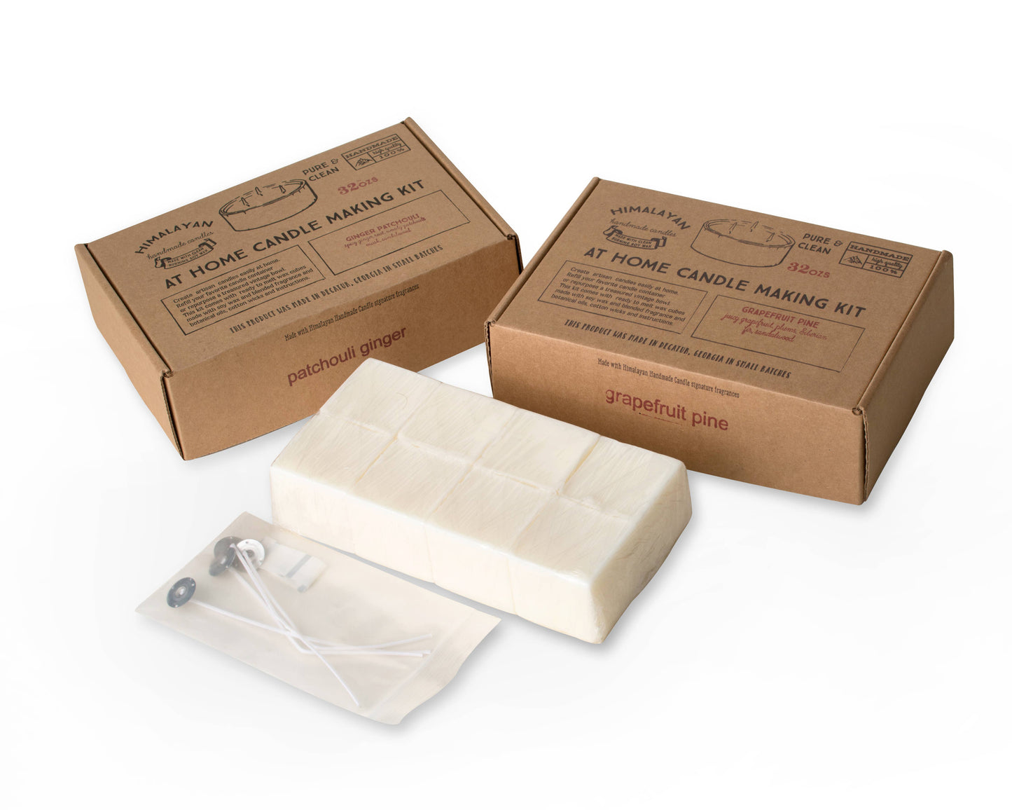 Himalayan Handmade Candles 32 oz, Candle Refill Kit: Bourbon Vanilla
