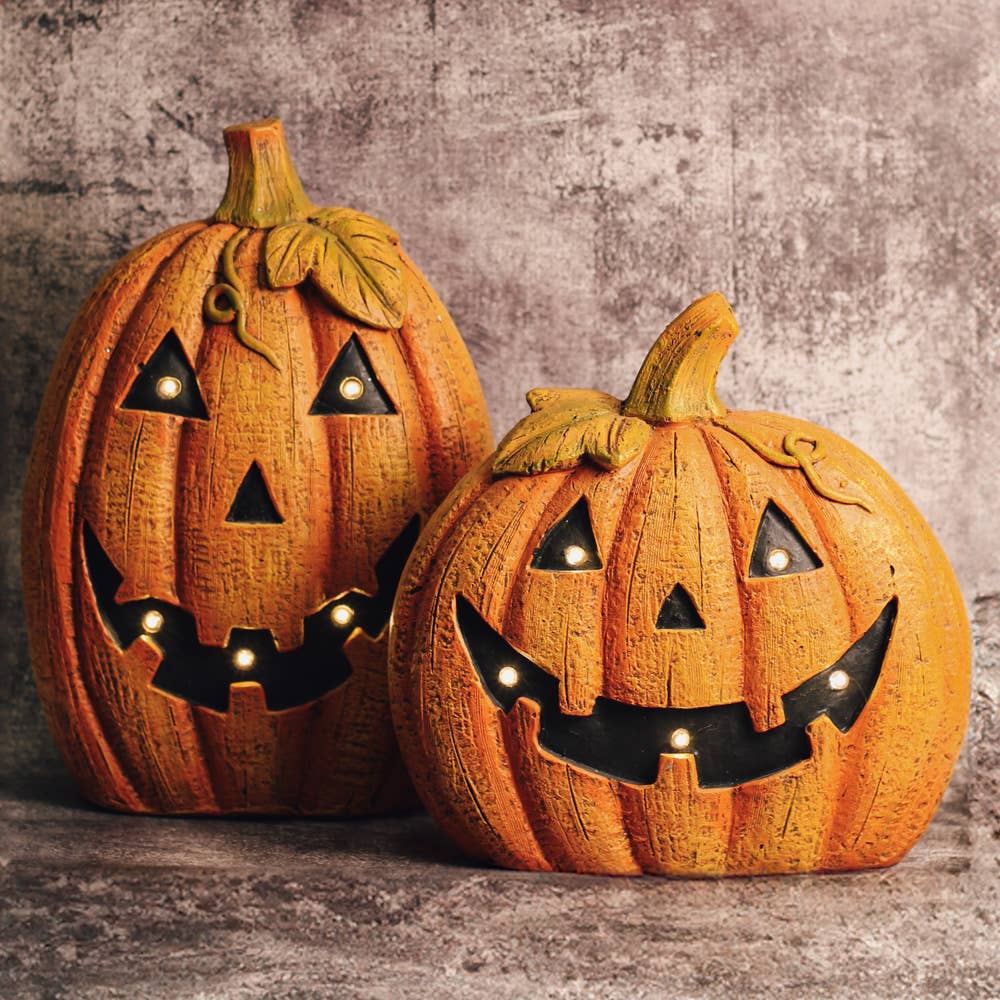 Smiley Pumpkin with LED Lights