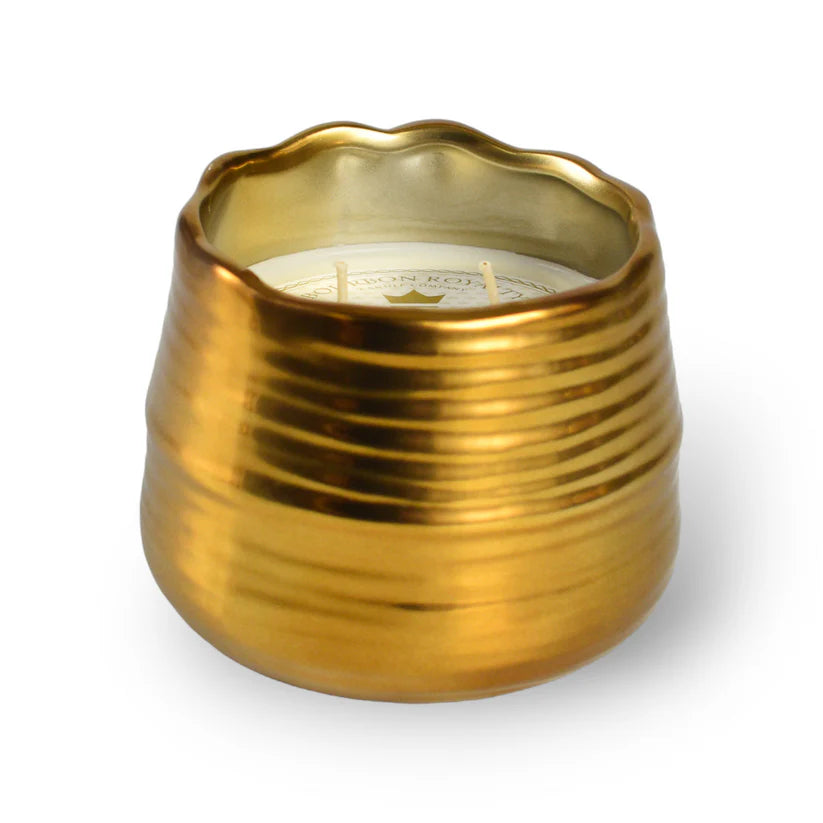 Orleans Tea Midas Gold Candle-Bourbon Royalty