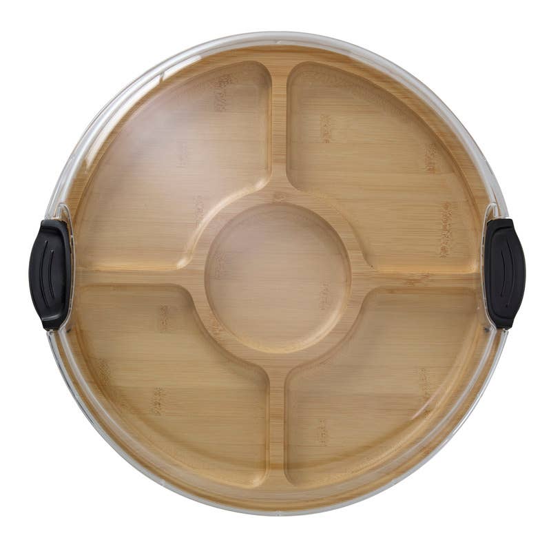 Bamboo Round Make and Take with Black Handles