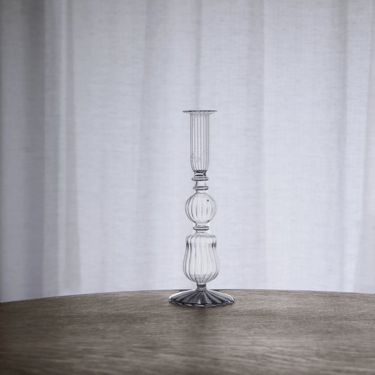 Set of 2 Glass Cambridge Sophia 9" Candle Holder