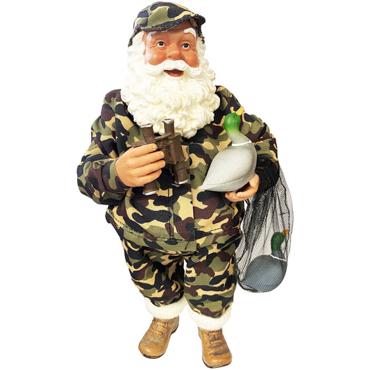 10" Duck Hunter Santa
