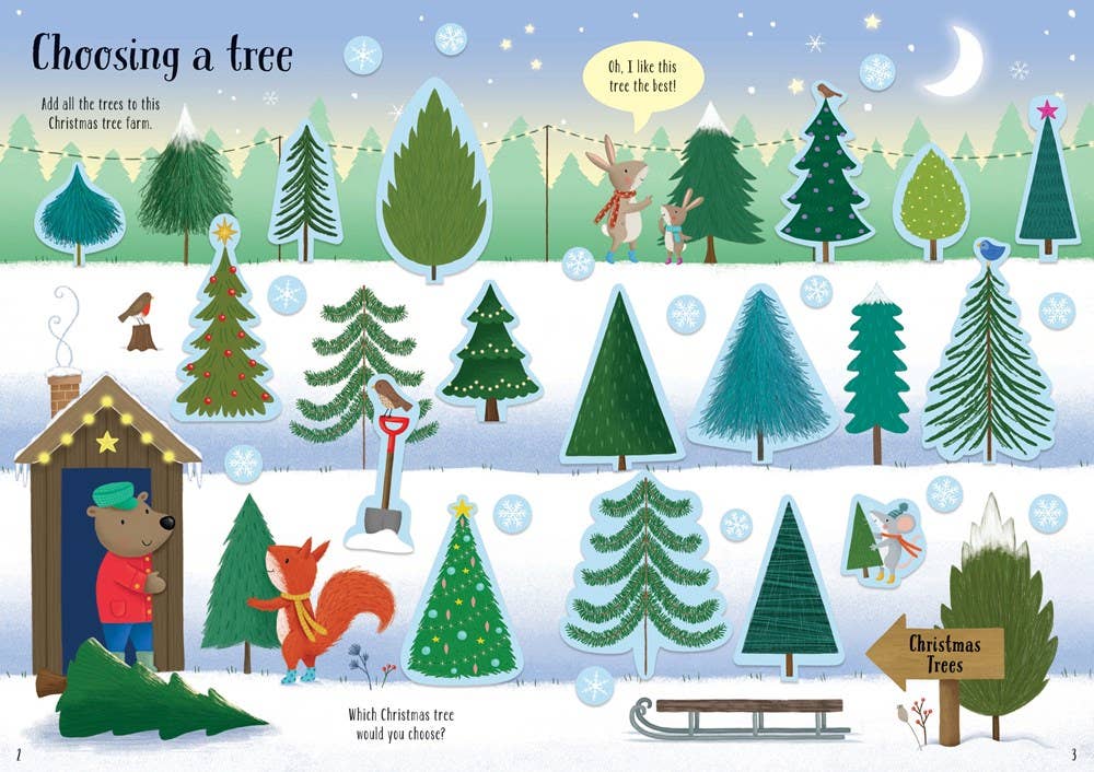 Sparkly Christmas Trees Book