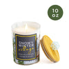 Snowy Winter Village Candle