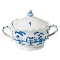Country Estate Delft Blue Sugar Pot with Lid