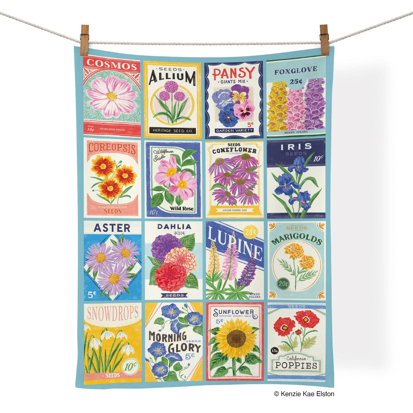 Tea Towel Seed Packets