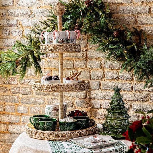 Provence Rattan 3-Tier Shelf-Juliska