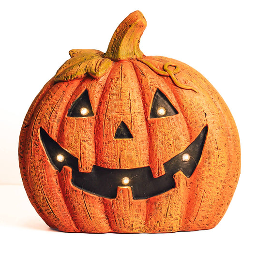Smiley Pumpkin with LED Lights