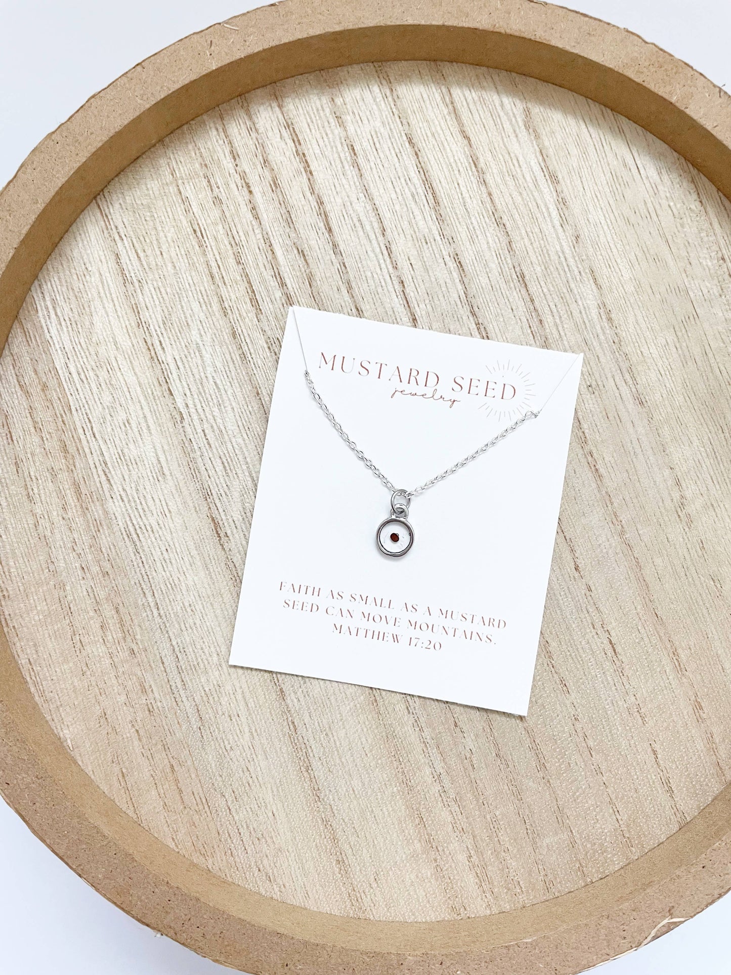 Silver Mustard Seed Necklace
