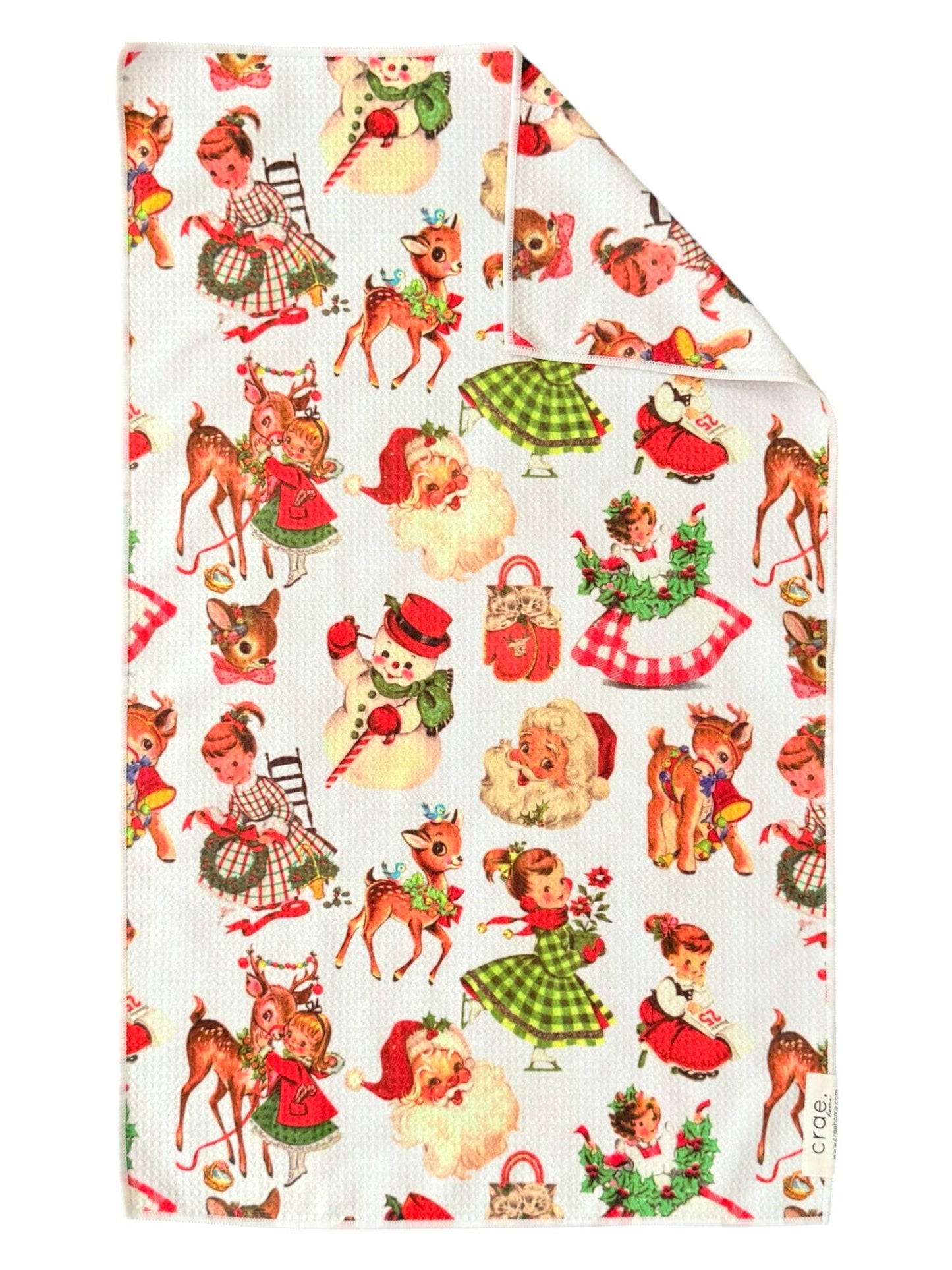 Nostalgic Christmas: Double-Sided Hand Towel: