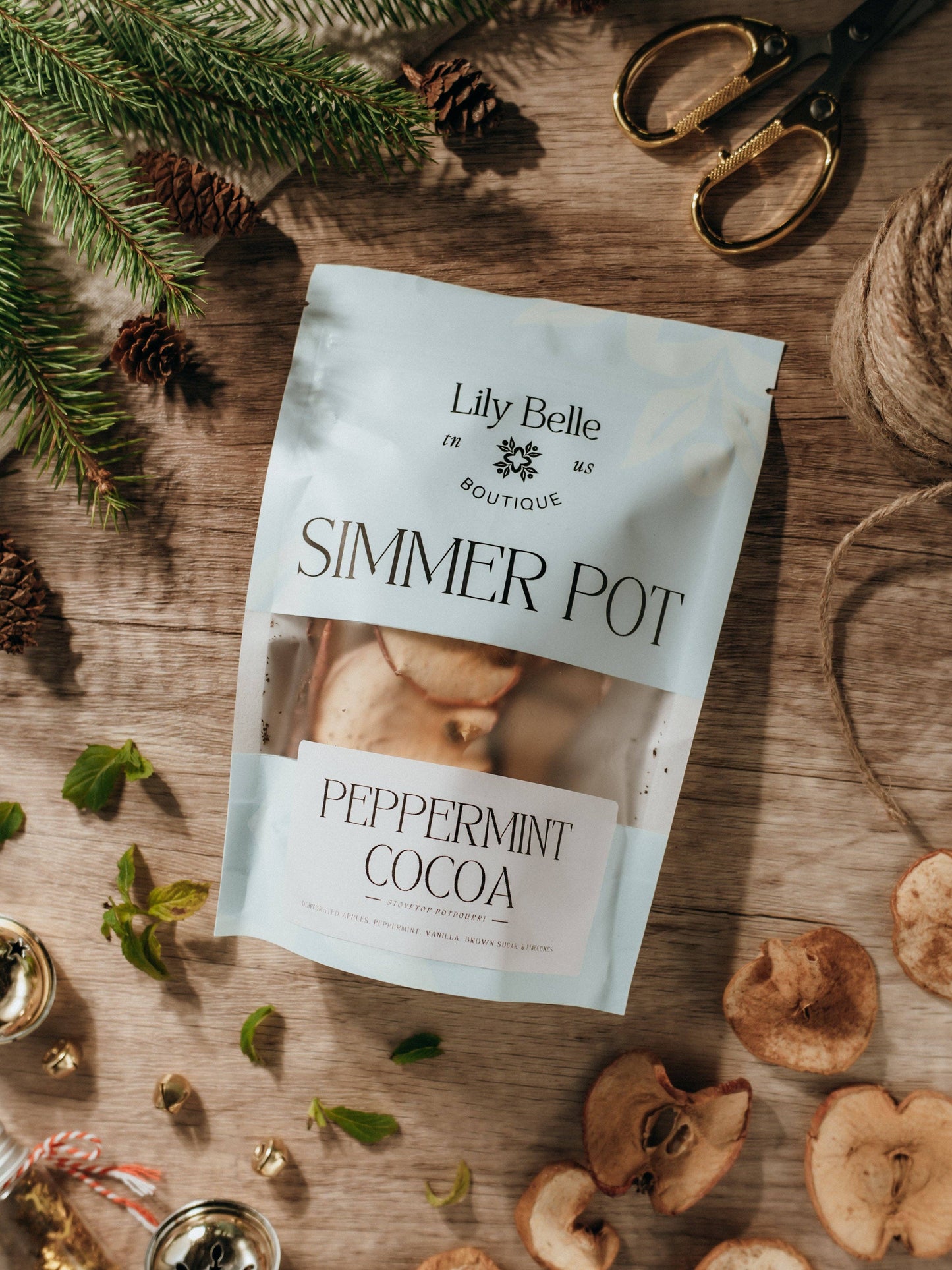 Peppermint Cocoa Simmer Pot | Apple Vanilla Peppermint