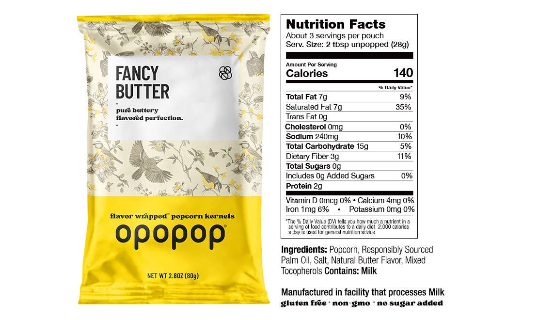 Variety Show Flavor-Wrapped Popcorn Kernels Opopop