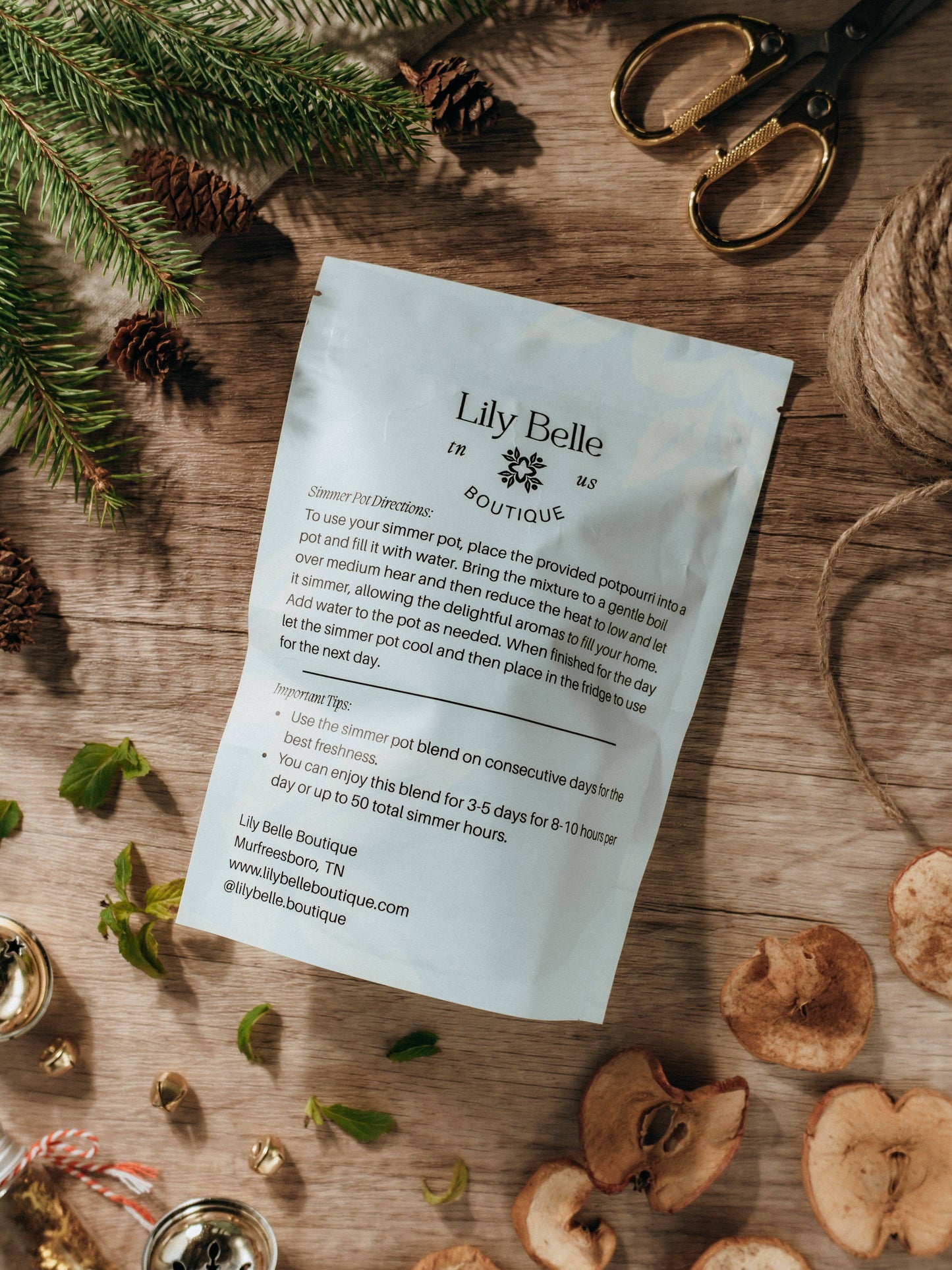 Peppermint Cocoa Simmer Pot | Apple Vanilla Peppermint