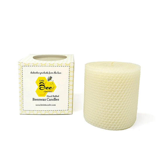 4x4 Inch Pillar Beeswax Candle