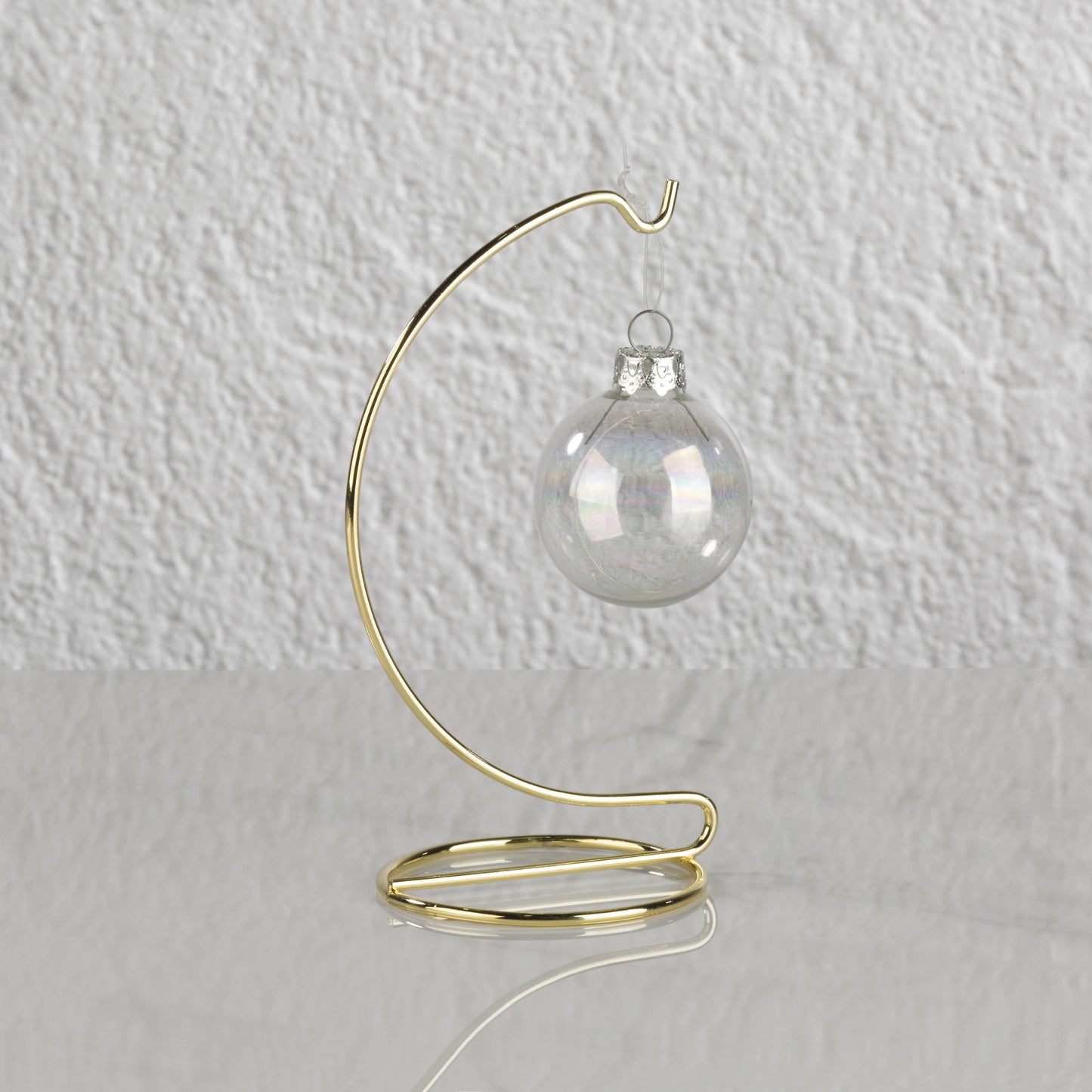 Ornament Stand: Chrome 7 3/4"
