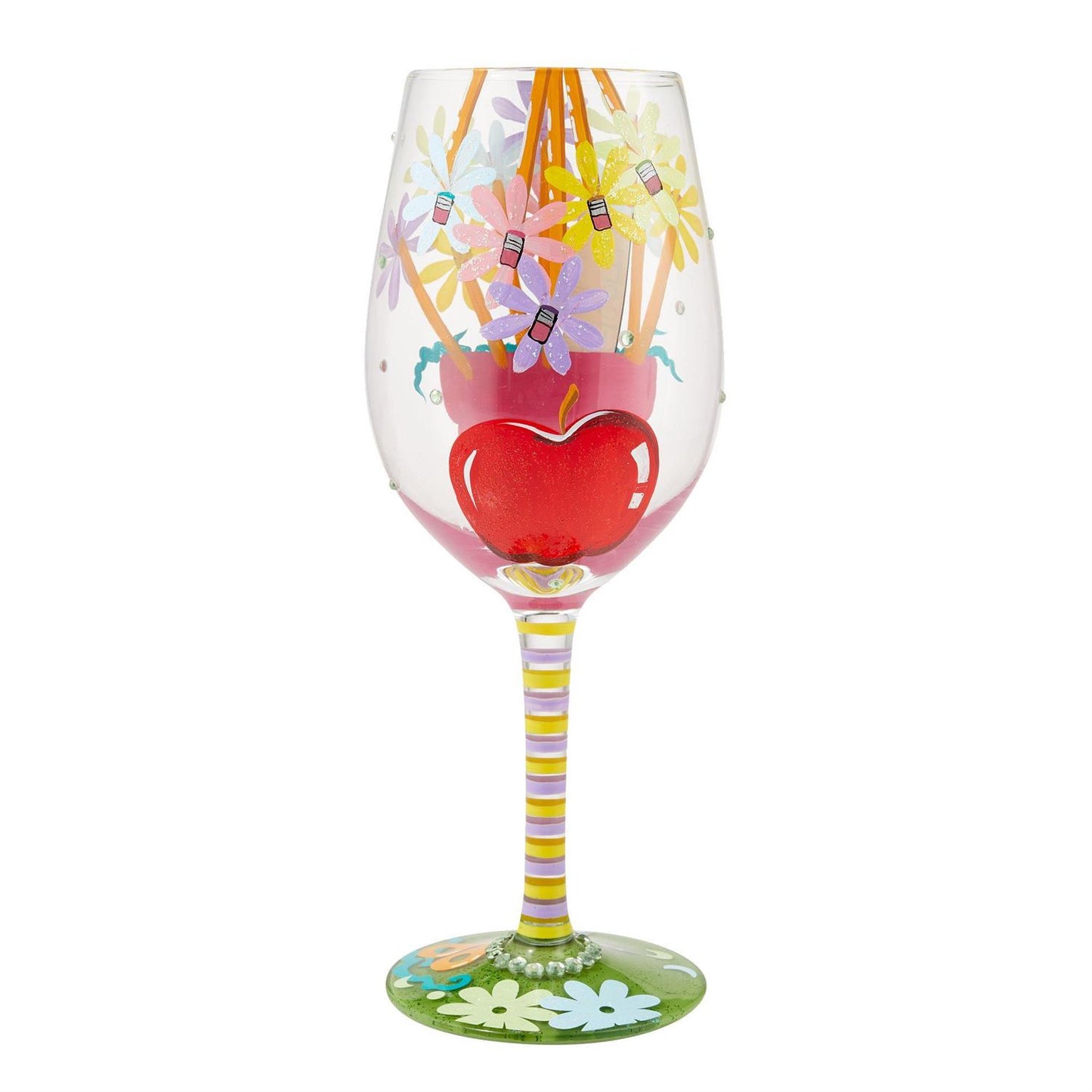 Best Teacher Ever Wine Glass - Lolita