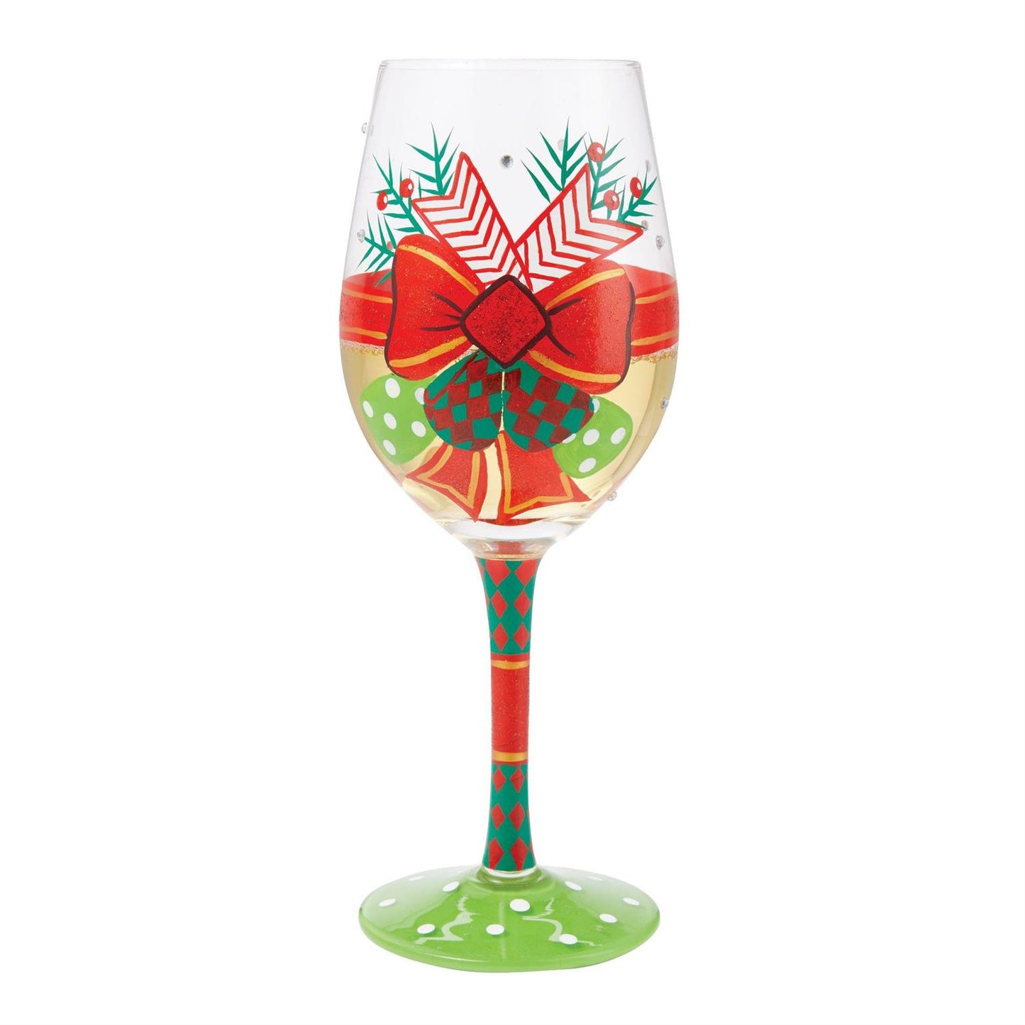 Fancy Christmas Wine Glass - Lolita
