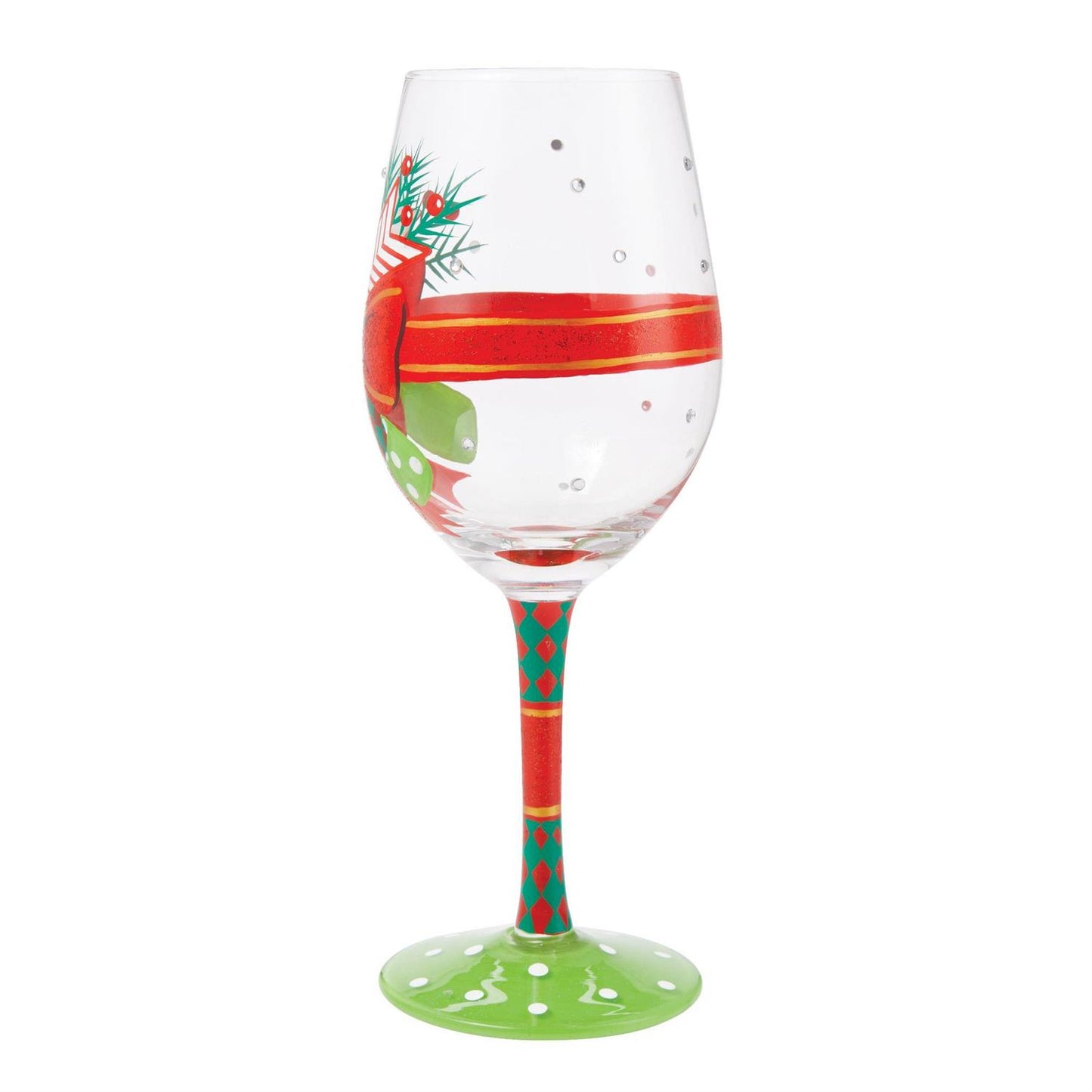 Fancy Christmas Wine Glass - Lolita