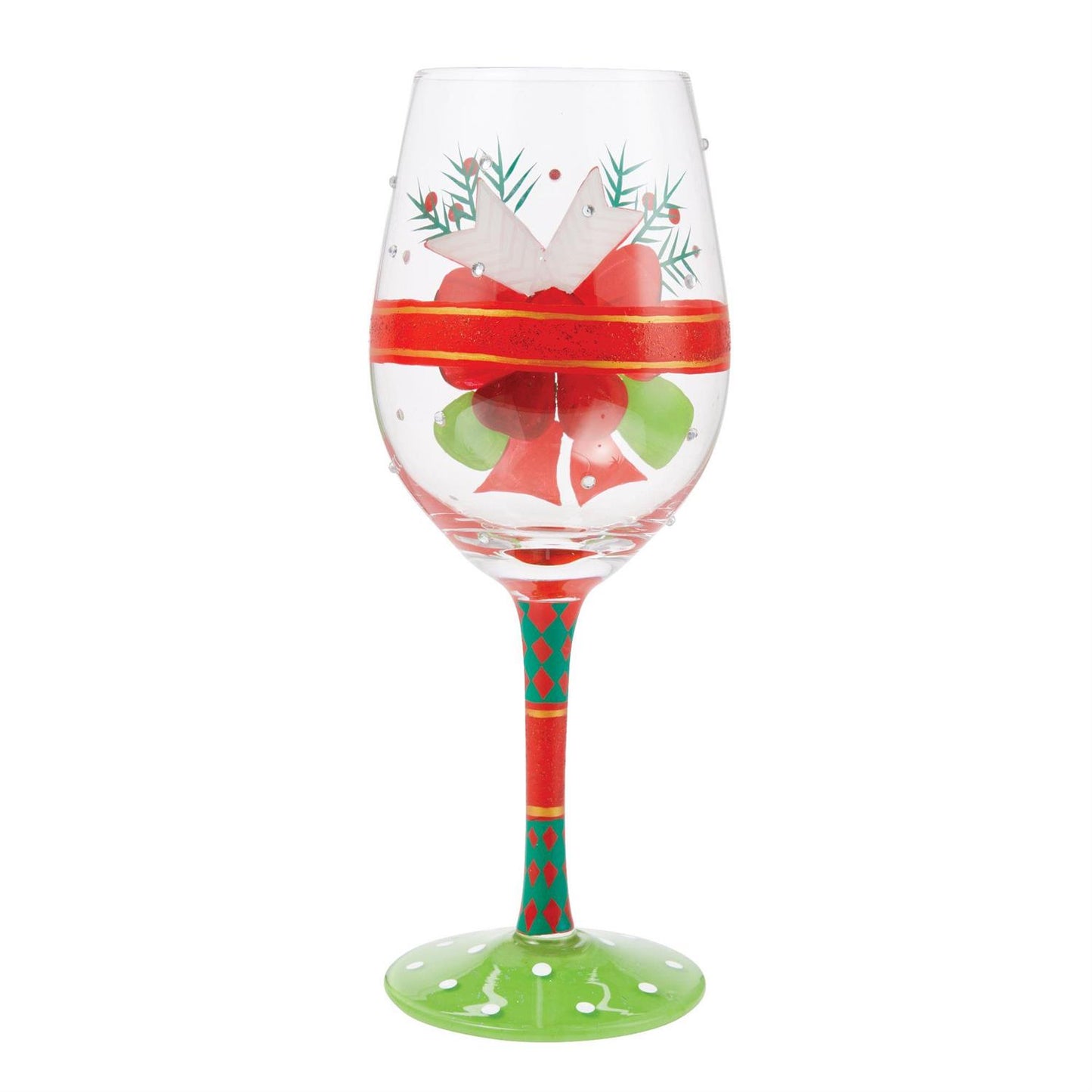 Fancy Christmas Wine Glass - Lolita