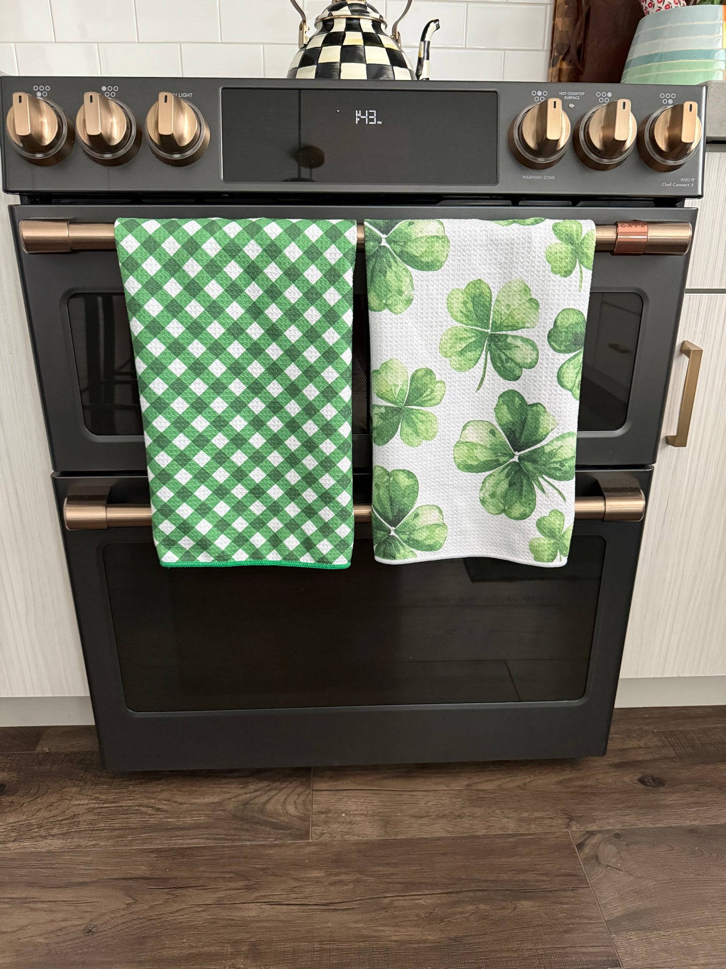 Patrick: Double-Sided Hand Towel: White / 17x27 in / Hand Towel