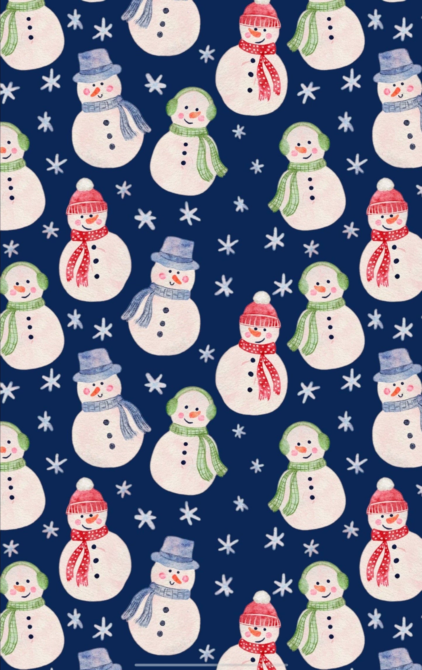 Snowy Smiles Hand Towel