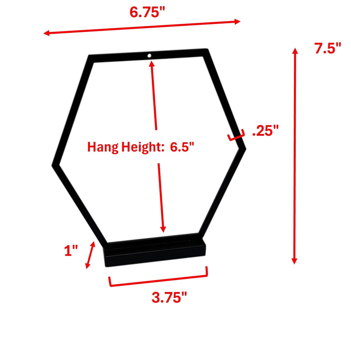 Hexagon Ornament Stands: Gold / Tall