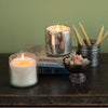 Clear Artisan Blown Glass Tumbler Candle: Bourbon Vanilla