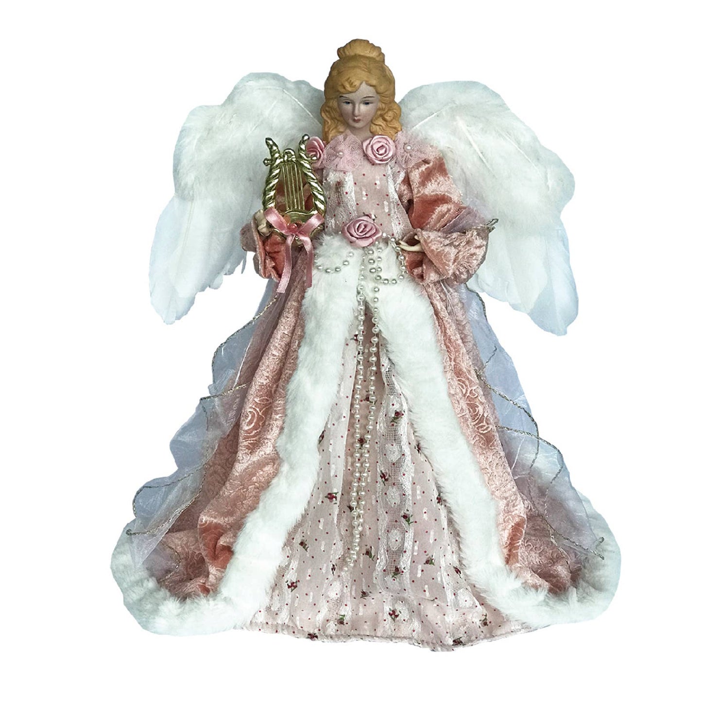 Mauve Victorian Angel Tree Topper