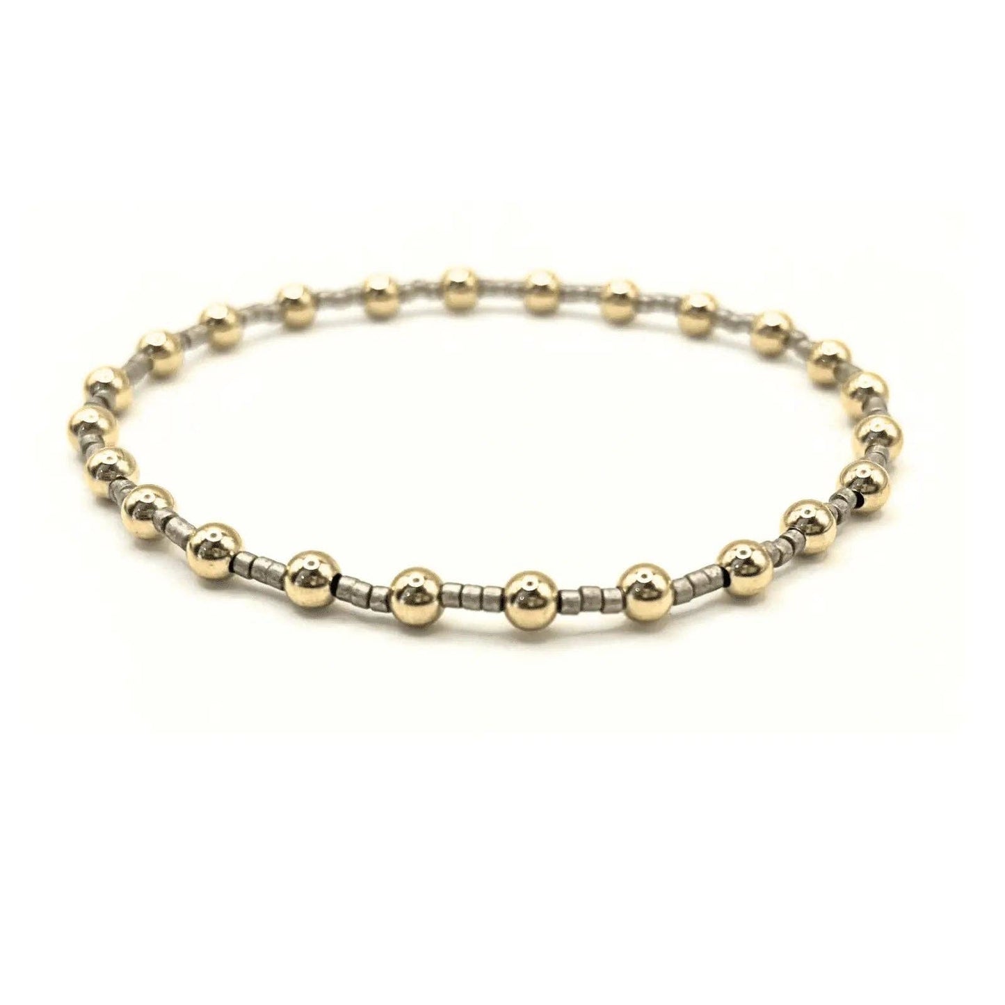 Coastal Pewter Newport Gold filled Waterproof Bracelet-Erin Gray