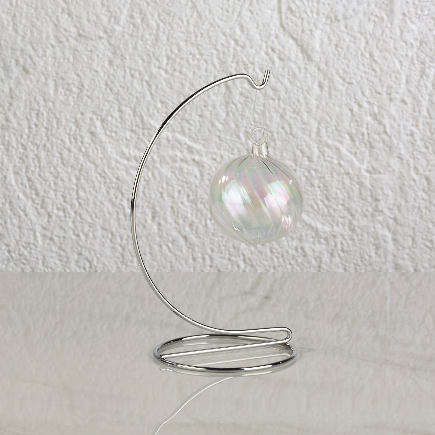 Ornament Stand: Chrome 7 3/4"