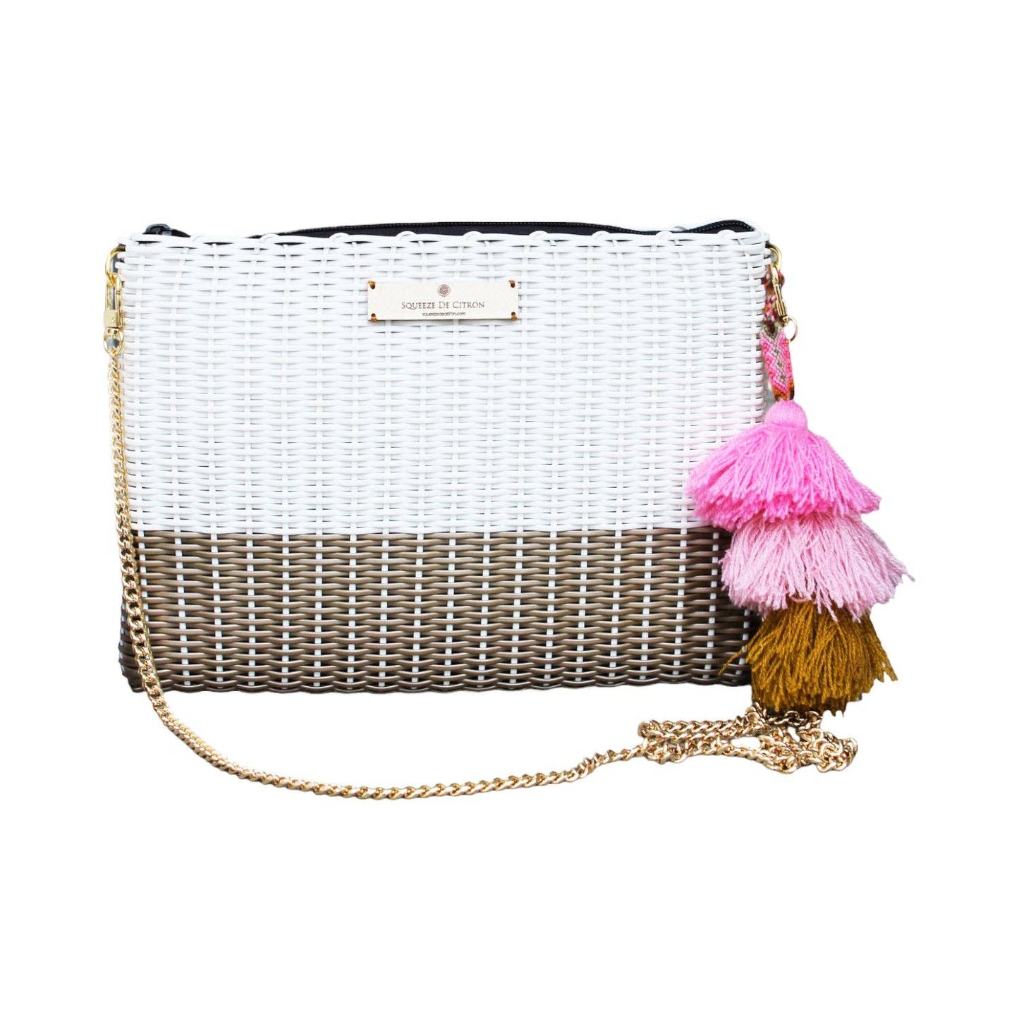 Clutch Large Gold Boardwalk Lemon Drop Citron