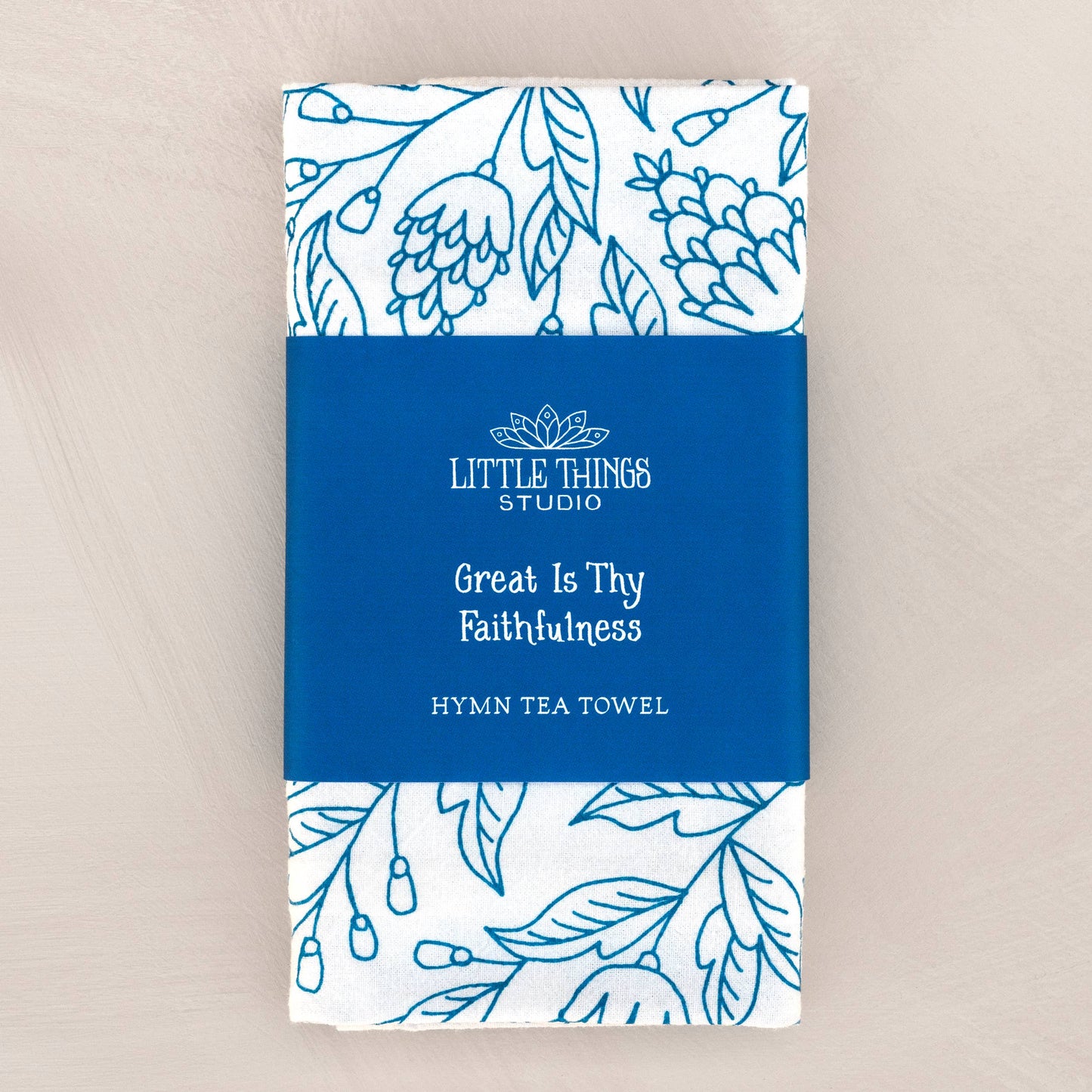 Great Is Thy Faithfulness Hymn Tea Towel – 24"x20"