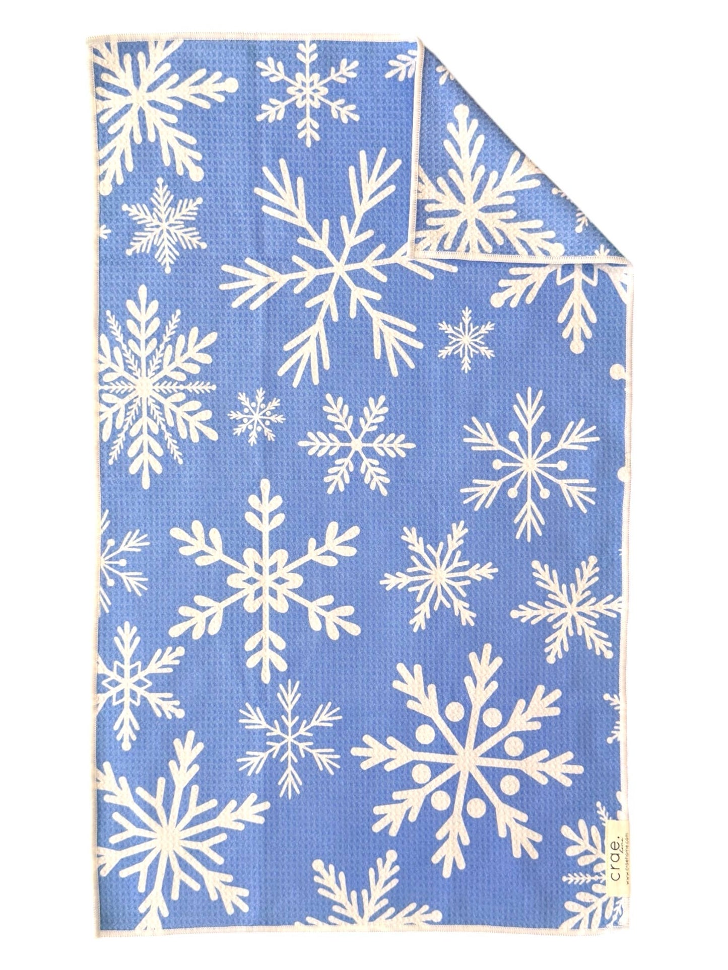 Snowfall: Double-Sided Hand Towel: