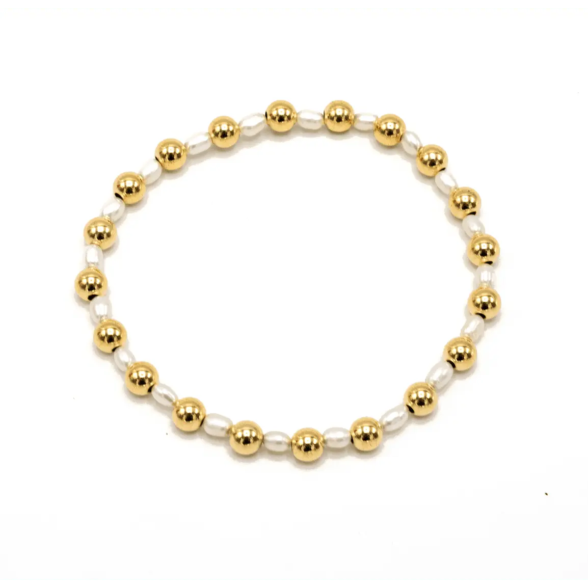 Montauk Gold and Pearl Bracelet-Erin Gray