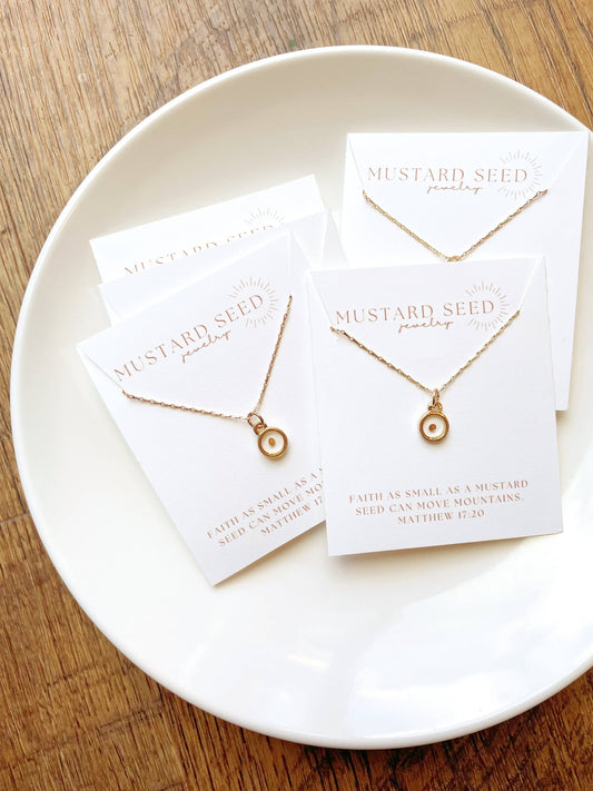 Gold Mustard Seed Necklace