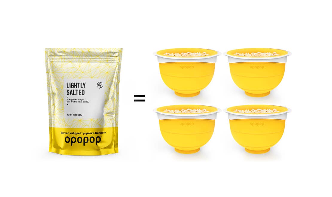Lightly Salted Big Bags Popcorn Kernels Opopop