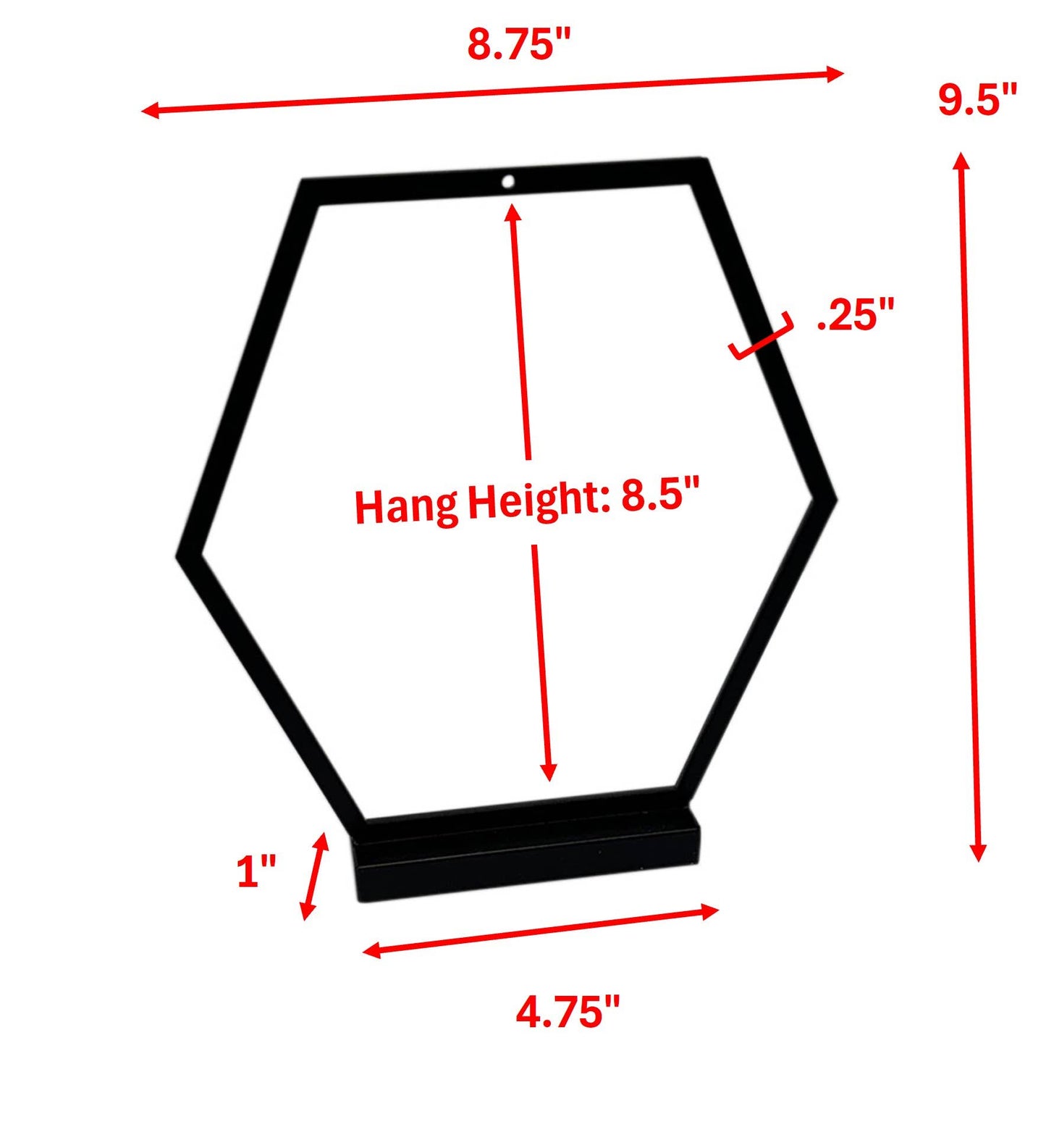 Hexagon Ornament Stands: Gold / Tall