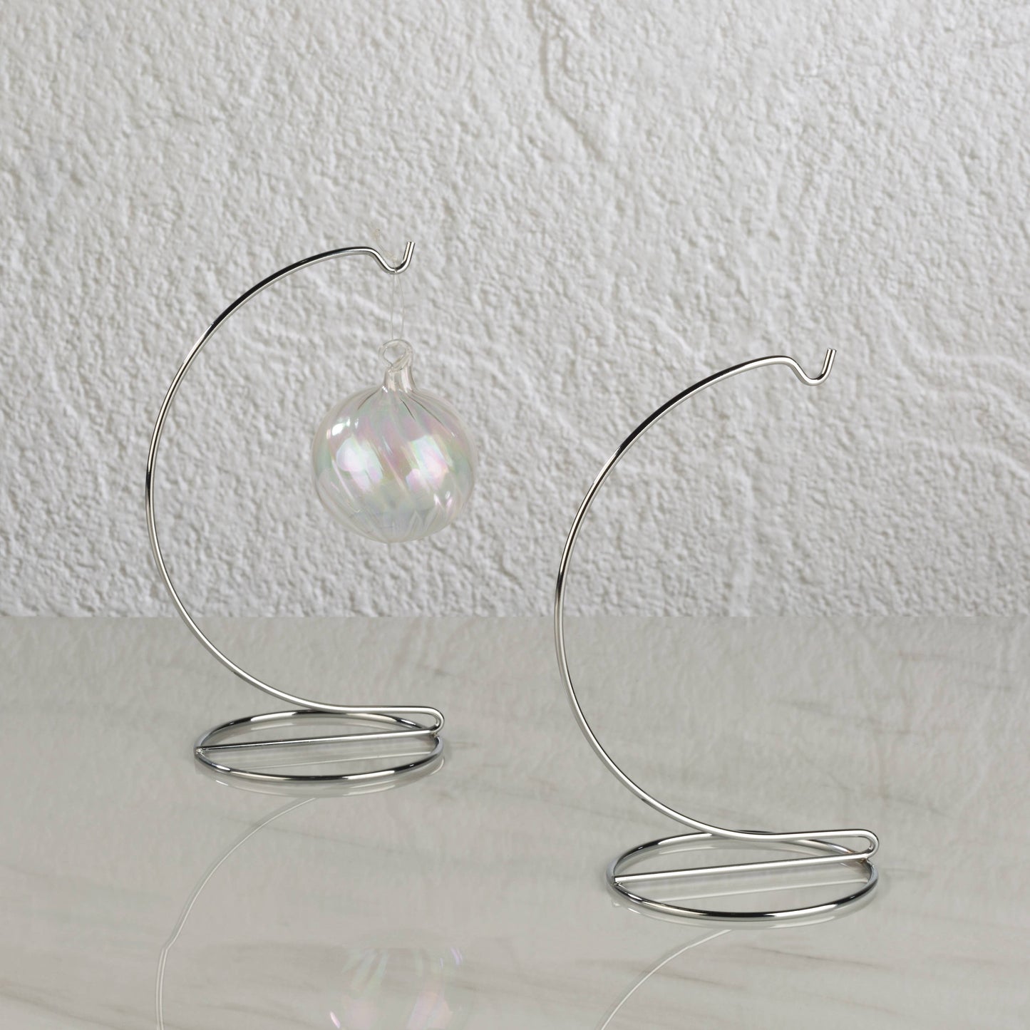 Ornament Stand: Chrome 7 3/4"