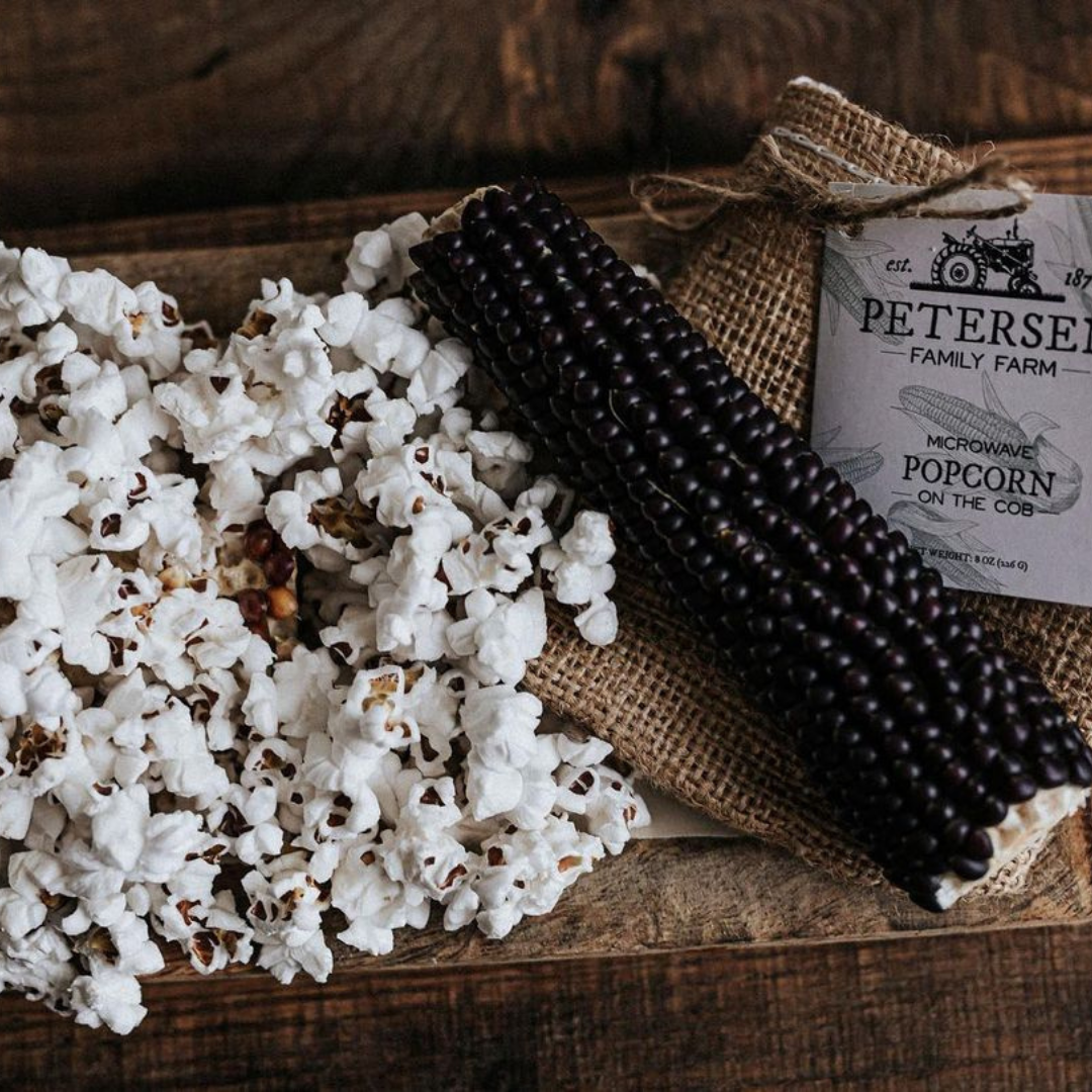 Microwave Popcorn on the Cob - Hand-Harvested & Burlap