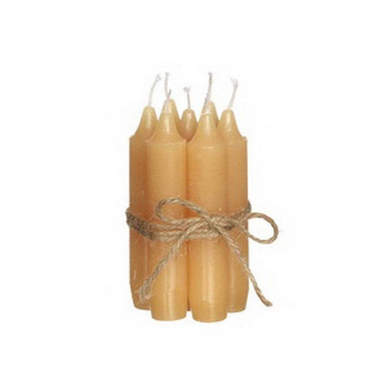 Taper candle h.11 cm set 7 honey