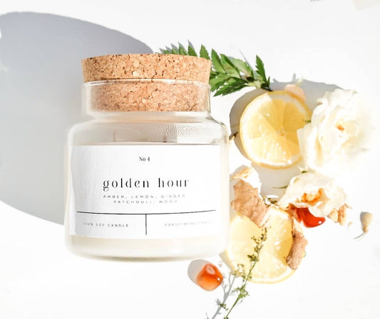 Golden Hour 22 oz Candle - Forget Me Not Candles