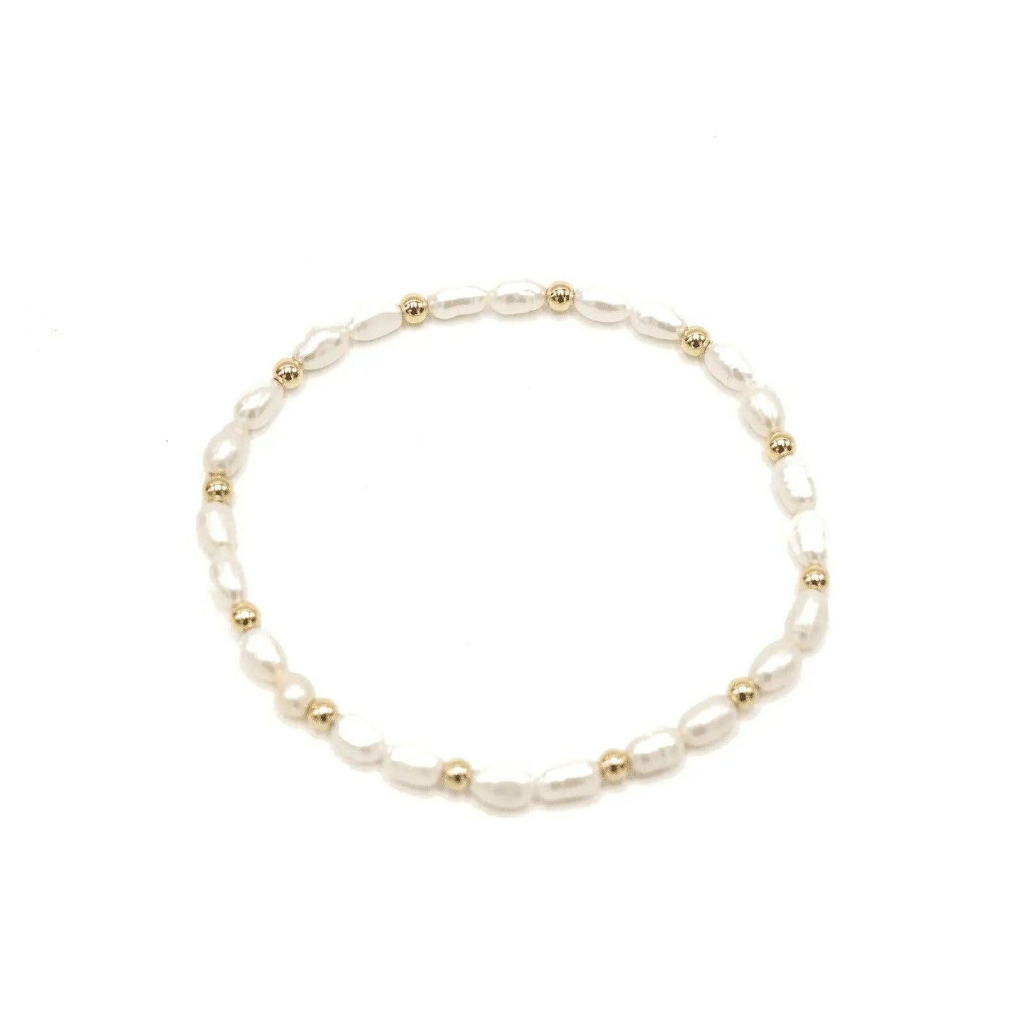 Rice Pearl Bracelet-Erin Grey